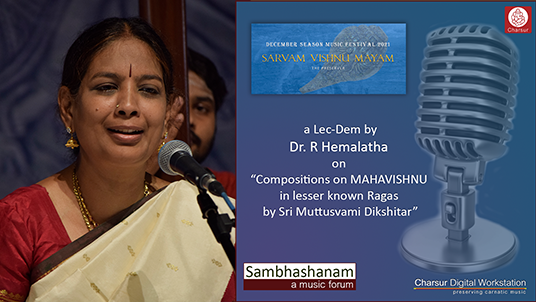 Dr. R Hemalatha - Sambhashanam - DS2021